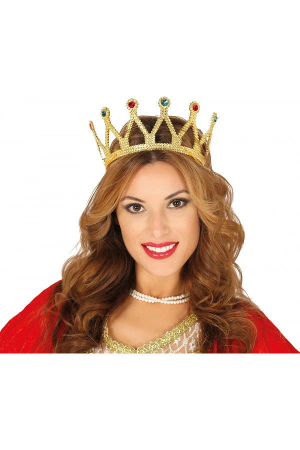 Bidebuvar Rönesans Kraliçe Tacı Altın Renk