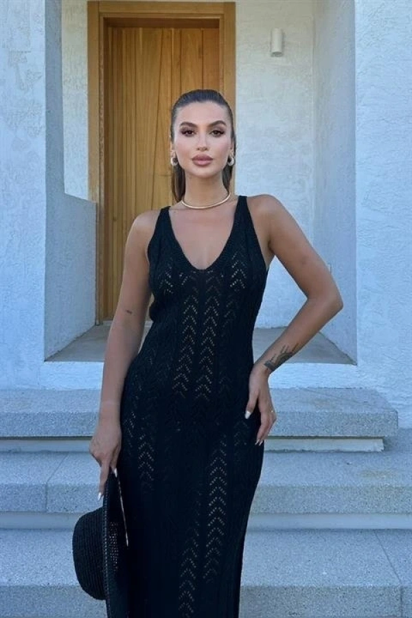 Bidebuvar Rosalia Sırt Dekolteli Elbise 2761