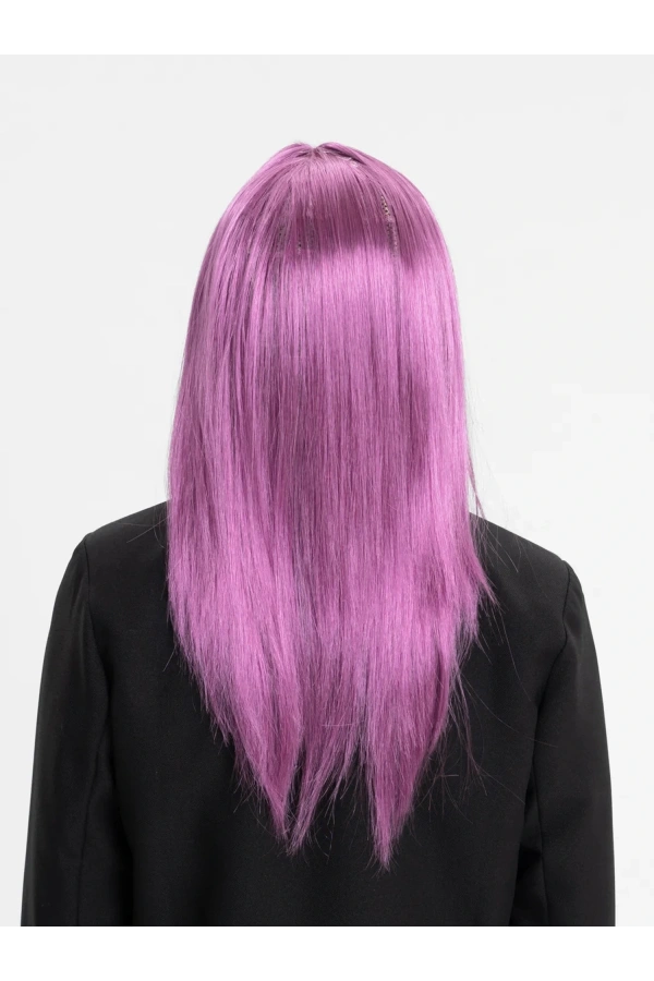 Bidebuvar Rose Pembe Düz Kesim Peruk