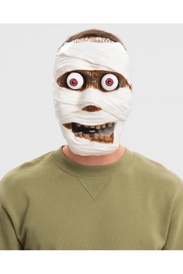 Bidebuvar Sallanan Yaylı Oynar Gözlü Mumya Maskesi