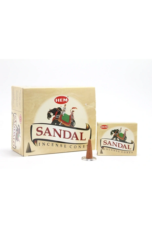 Bidebuvar Sandal Aromalı Konik Tütsü