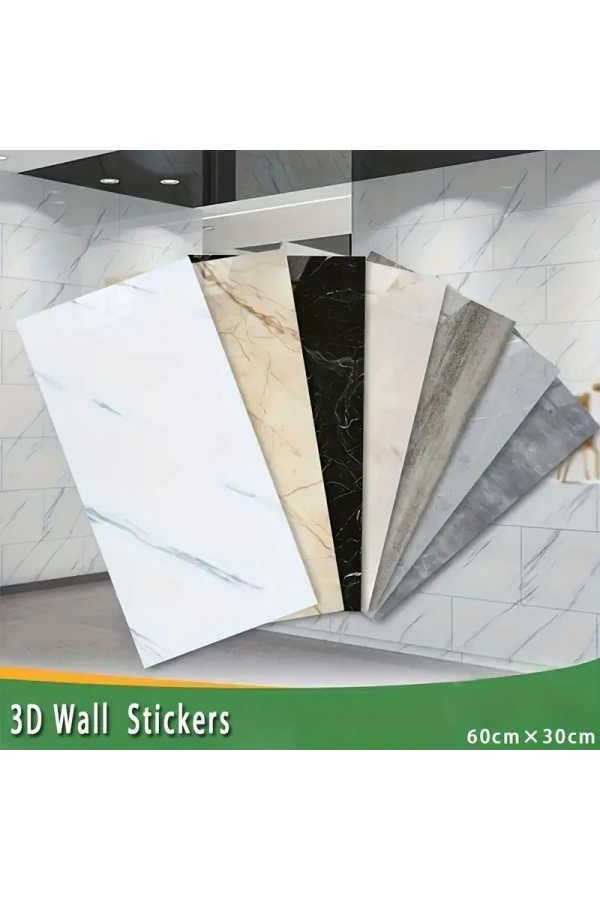 Bidebuvar Sarı Mermer Desenli Alüminyum Plastik Duvar Stickerı