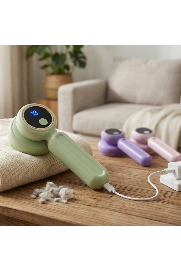 Bidebuvar Şarj Göstergeli Tiftik Temizleme Aleti