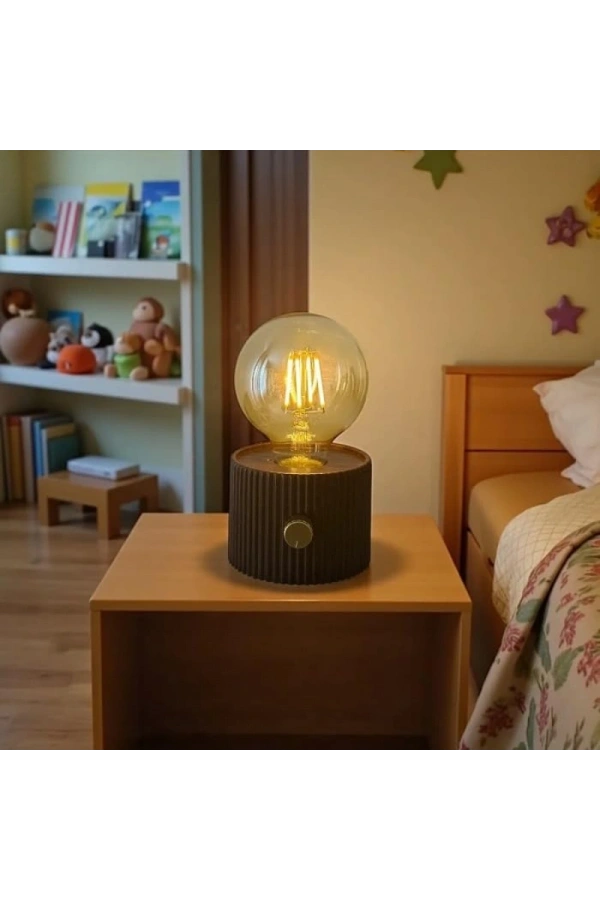 Bidebuvar Şarjlı Dekoratif Masa Lambası - Kademesiz Dimmer - Type-C Bağlantılı
