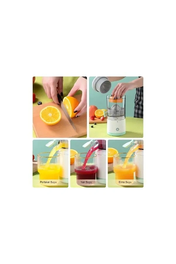Bidebuvar Şarjlı Elektrikli Mini Meyve Sıkacağı