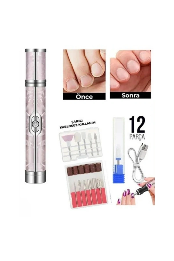 Bidebuvar Şarjlı Manikür Pedikür Tırnak Bakım Seti