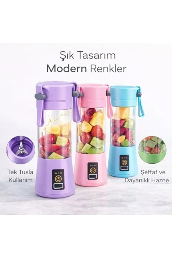 Bidebuvar Şarjlı Taşınabilir Smoothie Blender