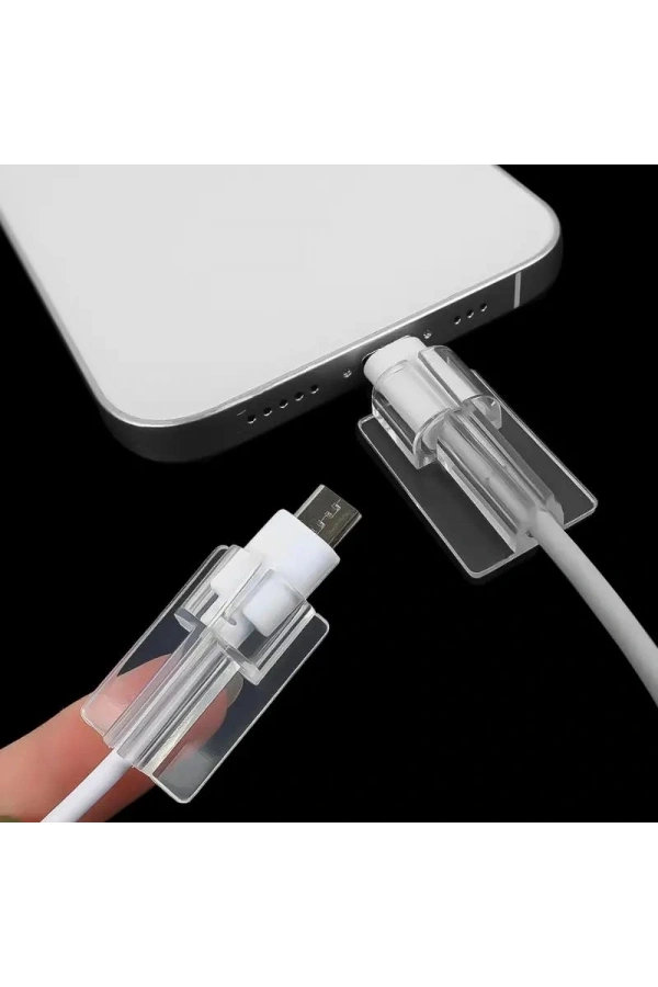 Bidebuvar Şeffaf Silikon Kablo Koruyucu