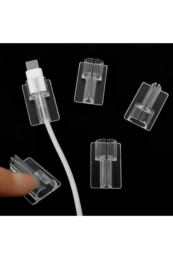 Bidebuvar Şeffaf Silikon Kablo Koruyucu