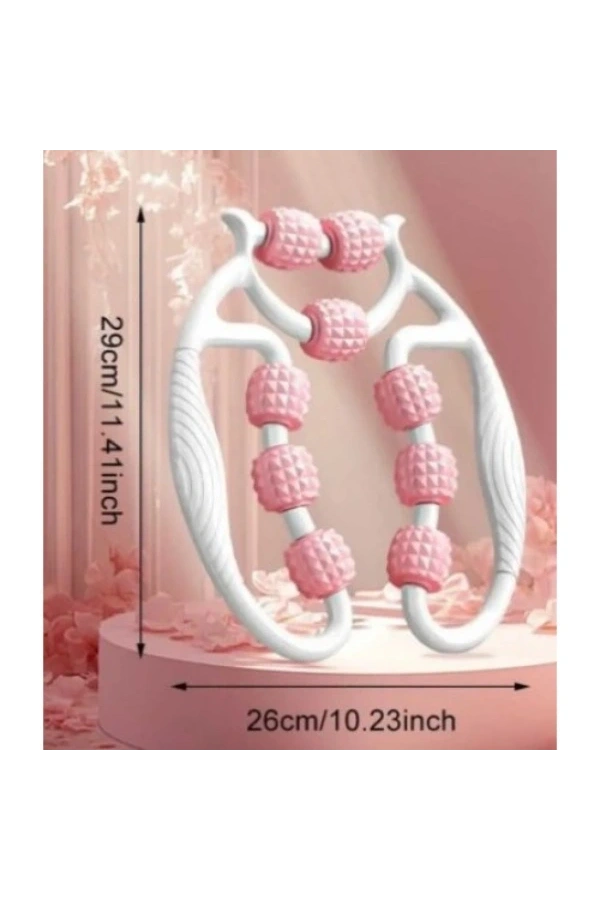 Bidebuvar Selülit Masaj Aleti 9 Tekerlekli Lenf Drenaj Rulosu