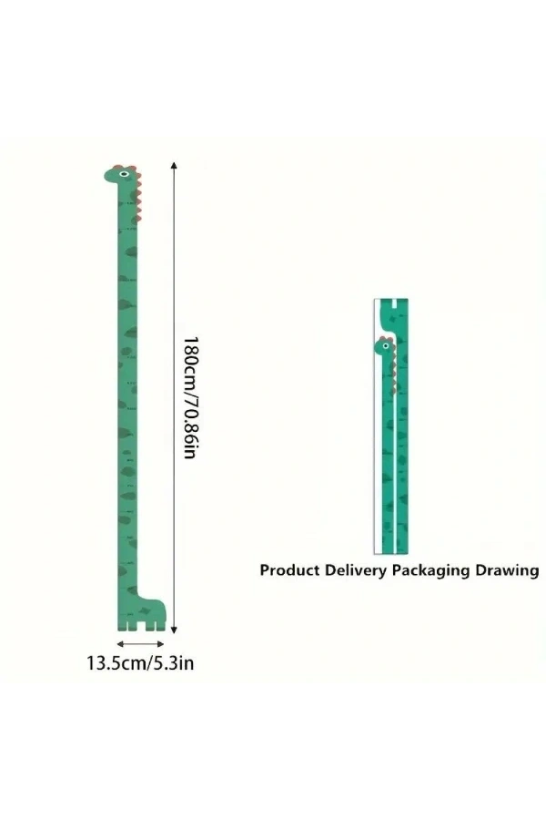 Bidebuvar Sevimli Dinozor Boy Ölçüsü Sticker