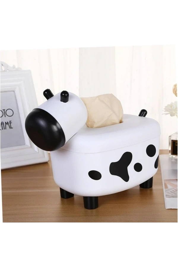 Bidebuvar Sevimli İnek Tasarımlı Mıknatıslı Tuzluk ve Peçetelik