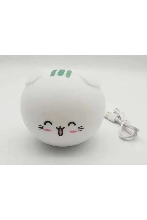 Bidebuvar Sevimli Kedi Temalı Dokunmatik Gece Lambası