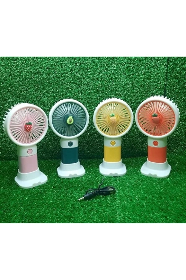 Bidebuvar Sevimli Tasarımlı Telefon Tutuculu El Fanı