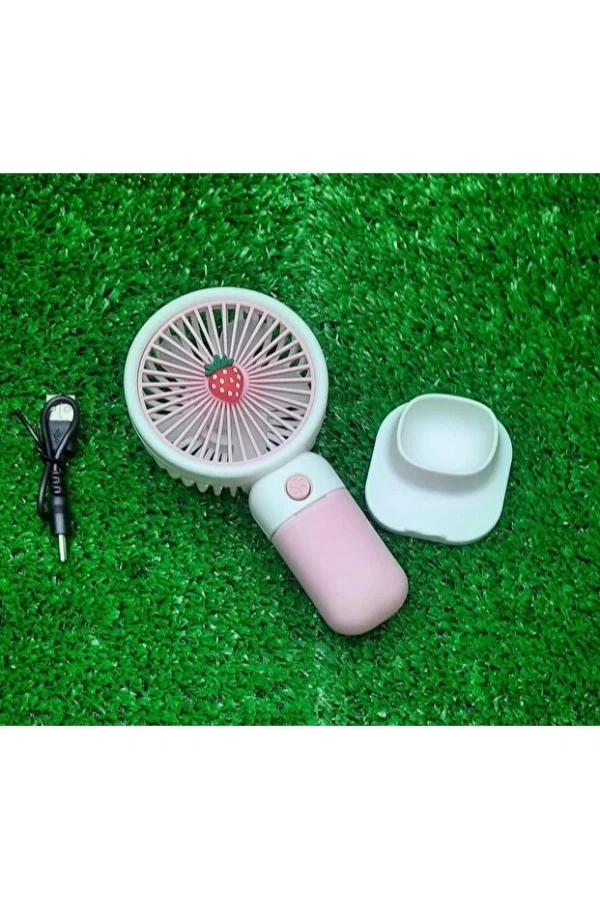 Bidebuvar Sevimli Tasarımlı Telefon Tutuculu El Fanı