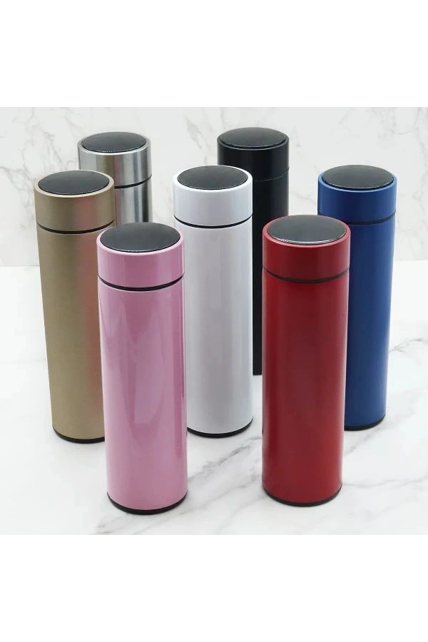 Bidebuvar Sıcaklık Göstergeli Dijital Termos 500 ml