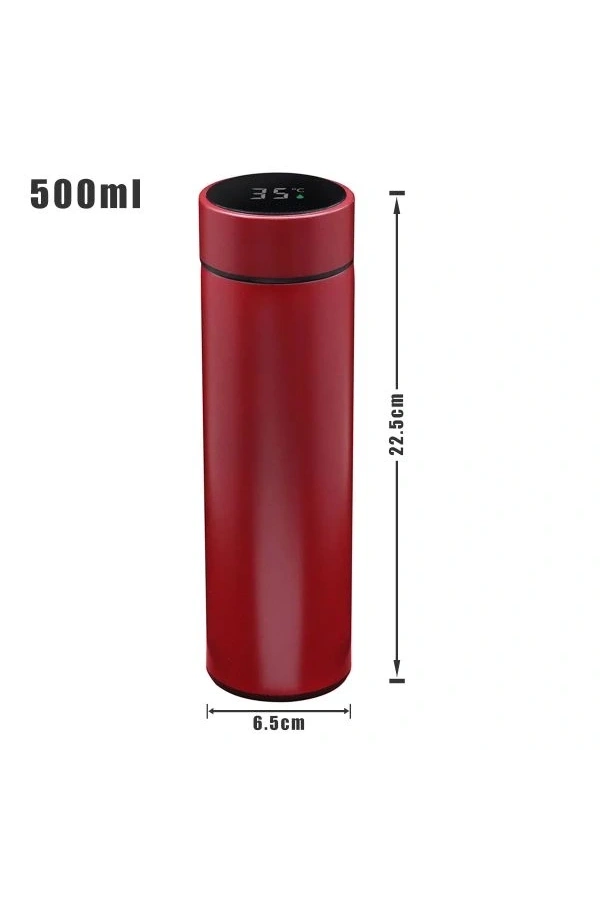 Bidebuvar Sıcaklık Göstergeli Dijital Termos 500 ml