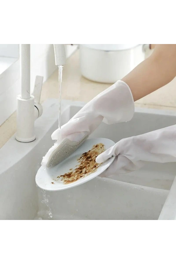 Bidebuvar Silikon Bulaşık Yıkama Eldiveni