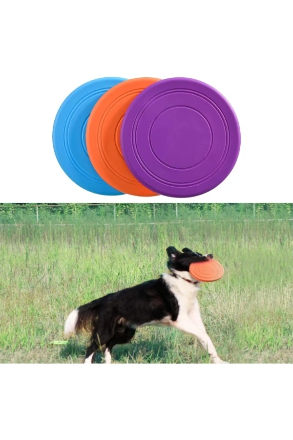 Bidebuvar Silikon Frizbi Köpek Oyuncağı