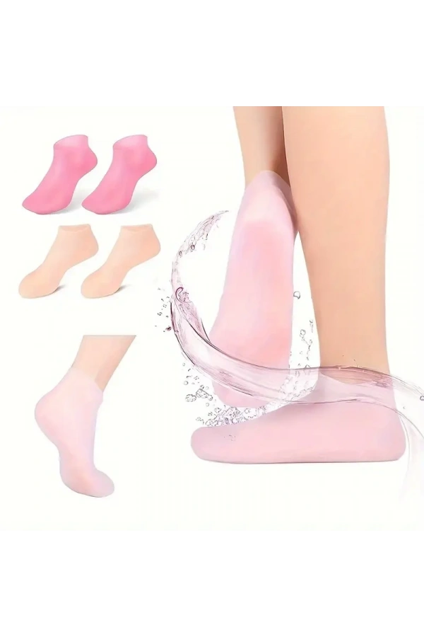 Bidebuvar Silikon Jel Ayak Nemlendirici Çorap