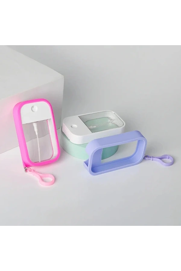 Bidebuvar Silikon Kılıflı Anahtarlıklı Sprey Şişesi