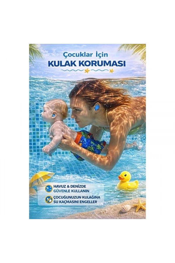 Bidebuvar Silikon Kulak Tıkacı - 6lı Özel Kutulu - Su Geçirmez ve Gürültü Önleyici