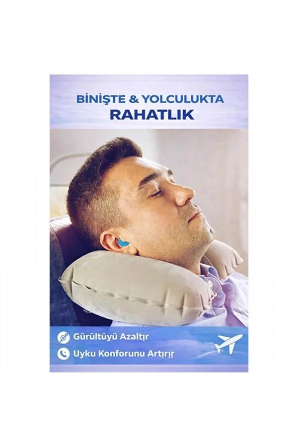 Bidebuvar Silikon Kulak Tıkacı - 6lı Özel Kutulu - Su Geçirmez ve Gürültü Önleyici