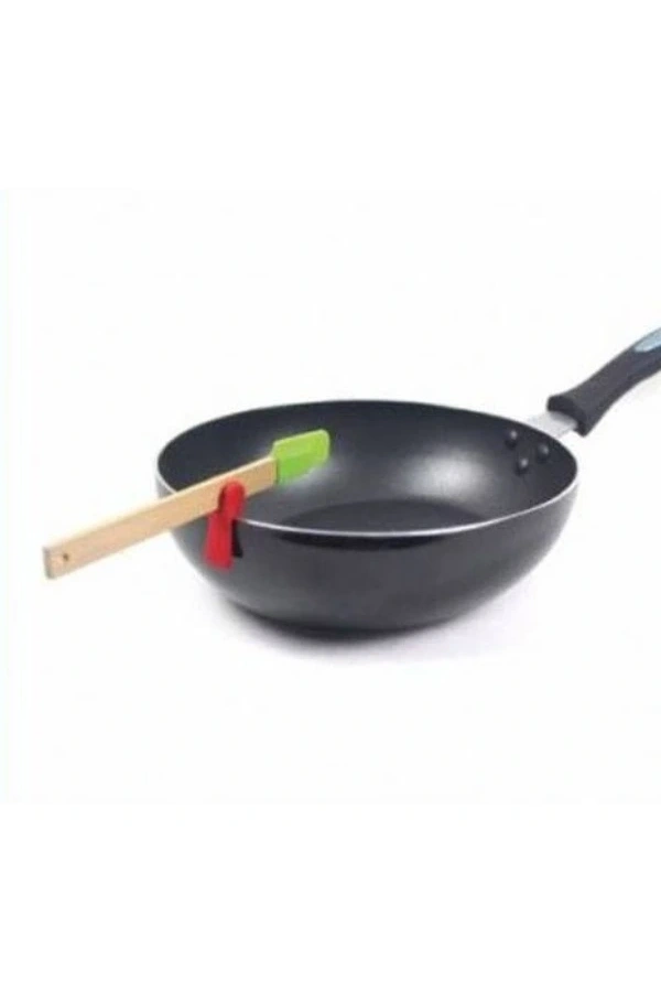 Bidebuvar Silikon Tava Kaşık Tutacağı 3lü Paket