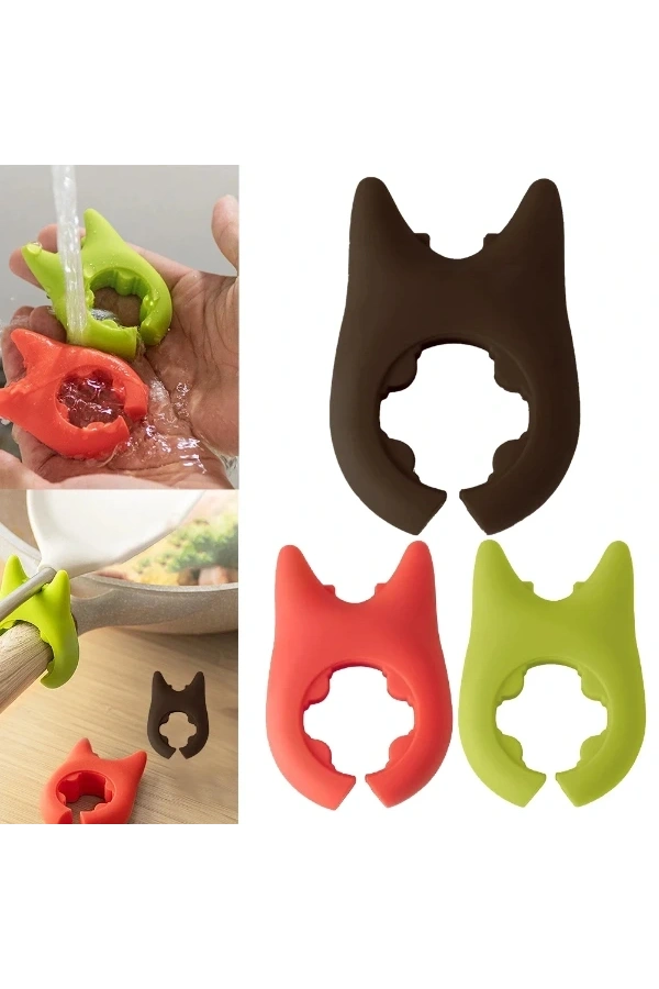 Bidebuvar Silikon Tava Tencere Kaşık Tutucu