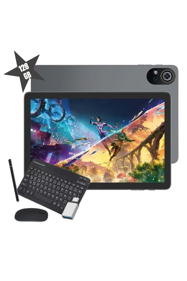 Bidebuvar Silver 10.1" IPS Ekran 6GB/128GB Tablet PC