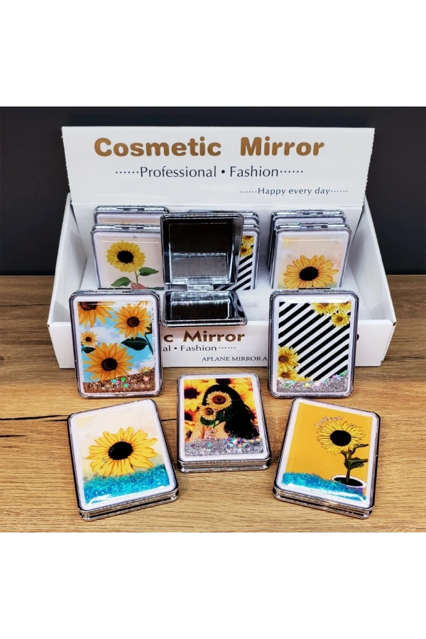 Bidebuvar Simli Kapaklı Cep Aynası