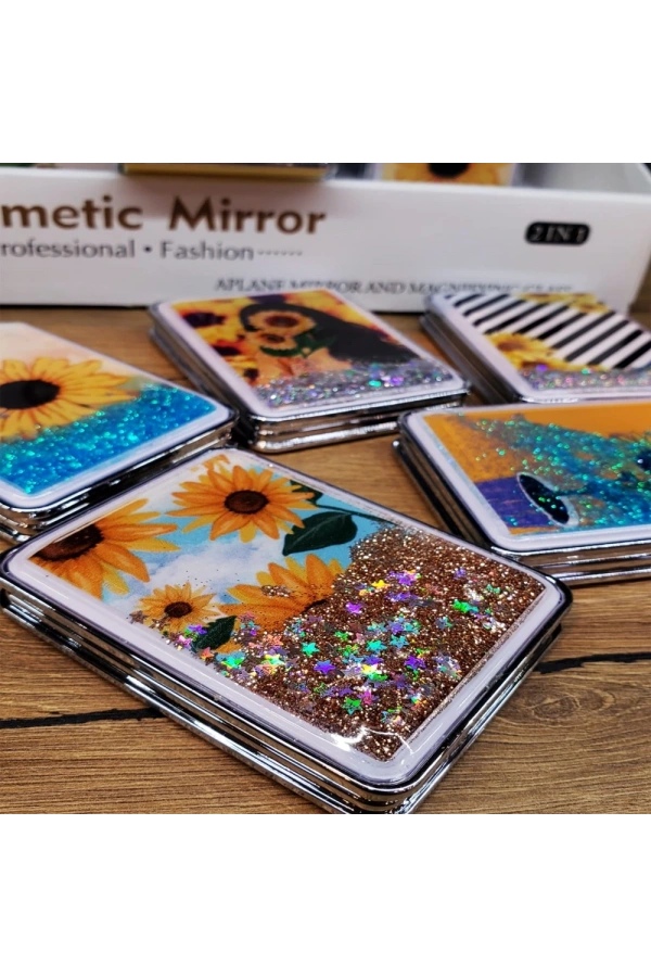 Bidebuvar Simli Kapaklı Cep Aynası