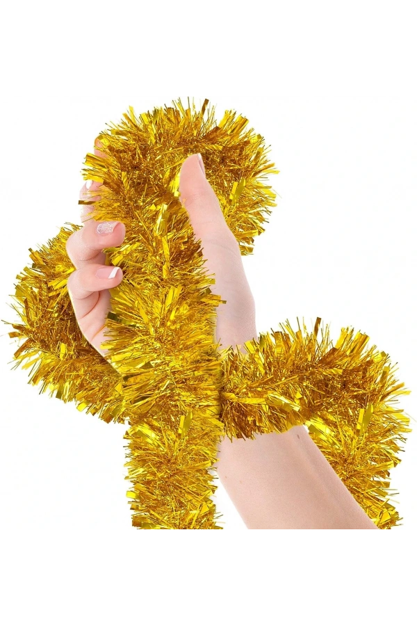 Bidebuvar Simli Parti Süsü 2 Metre Gold