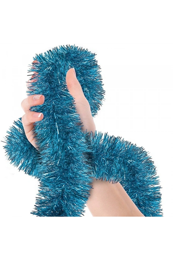 Bidebuvar Simli Parti Süsü 2 Metre Mavi