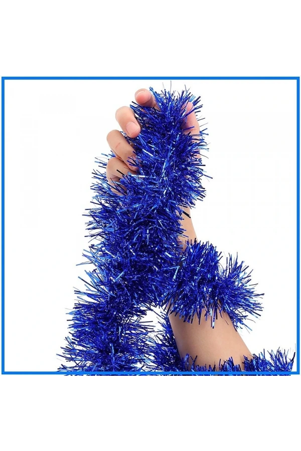 Bidebuvar Simli Parti Süsü 2 Metre Mavi