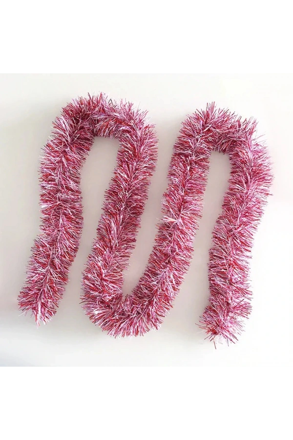 Bidebuvar Simli Parti Süsü 2 Metre Pembe