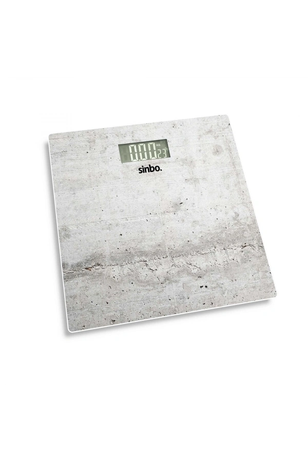 Bidebuvar Sinbo Dijital Tartı - Beyaz Renk - 180 kg Maks Kapasite - LCD Ekran