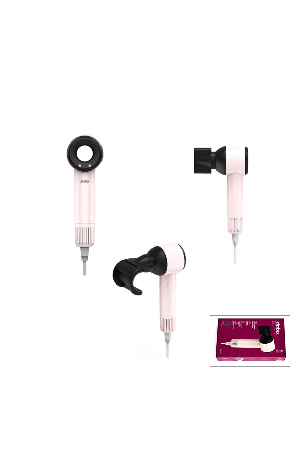 Bidebuvar Sinbo Saç Kurutma Makinesi - Pembe Renk - 3 Kademeli Hız ve Sıcaklık