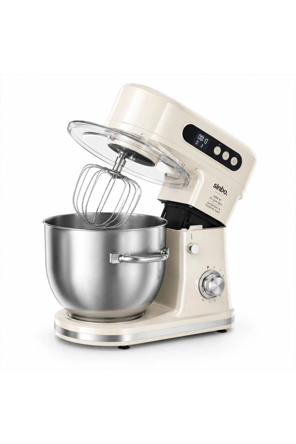 Bidebuvar Sinbo Standlı Mikser - 12 Litre Hazne - 8 Kademeli Hız Ayarı