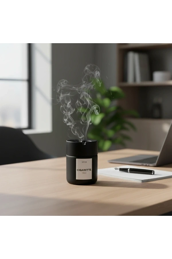 Bidebuvar Siyah Cam Küllük