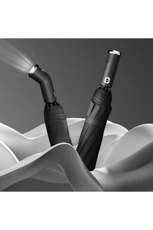 Bidebuvar Siyah El Fenerli Şemsiye