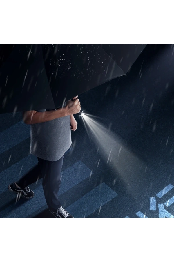 Bidebuvar Siyah El Fenerli Şemsiye