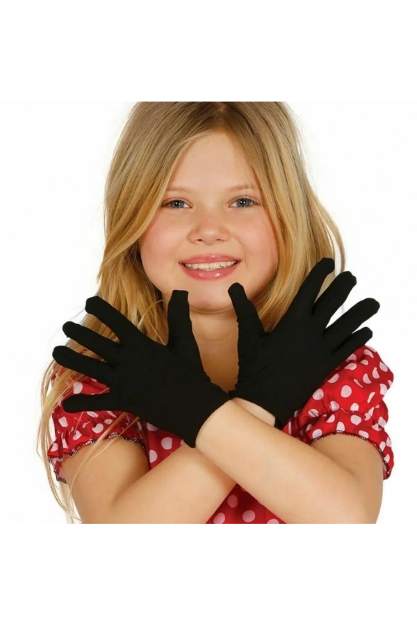 Bidebuvar Siyah Likralı Bando Gösteri Eldiveni (10 Çift)