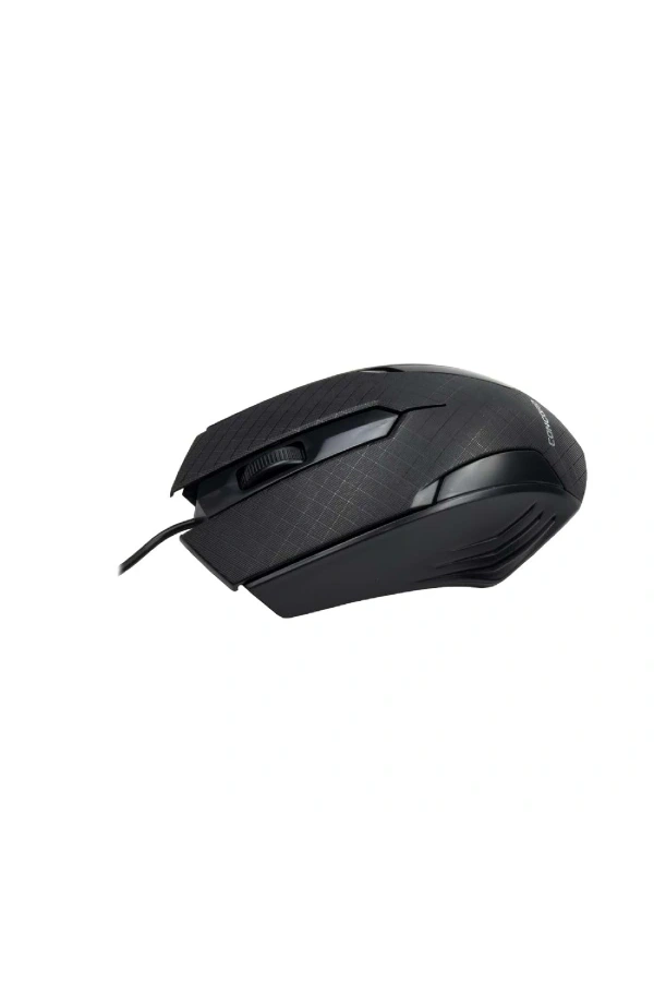 Bidebuvar Siyah Mat Desenli USB Kablolu 3D Optik Mouse