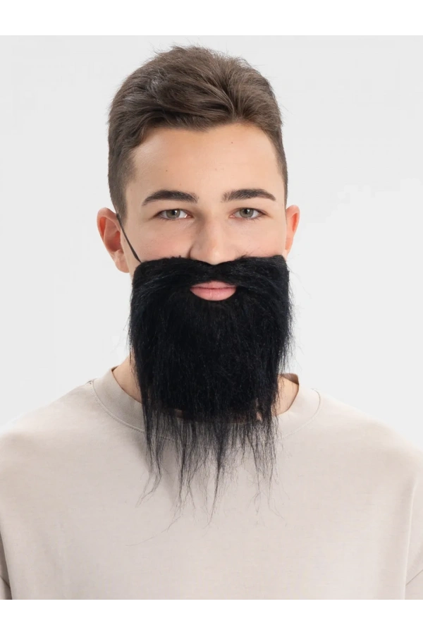 Bidebuvar Siyah Renk Takma Sakal