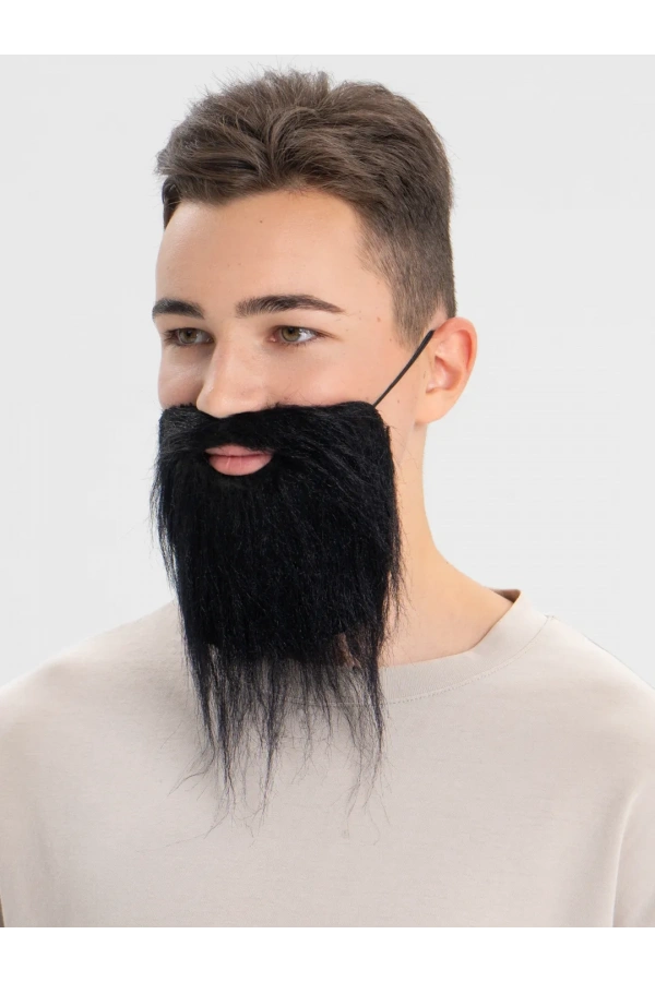 Bidebuvar Siyah Renk Takma Sakal