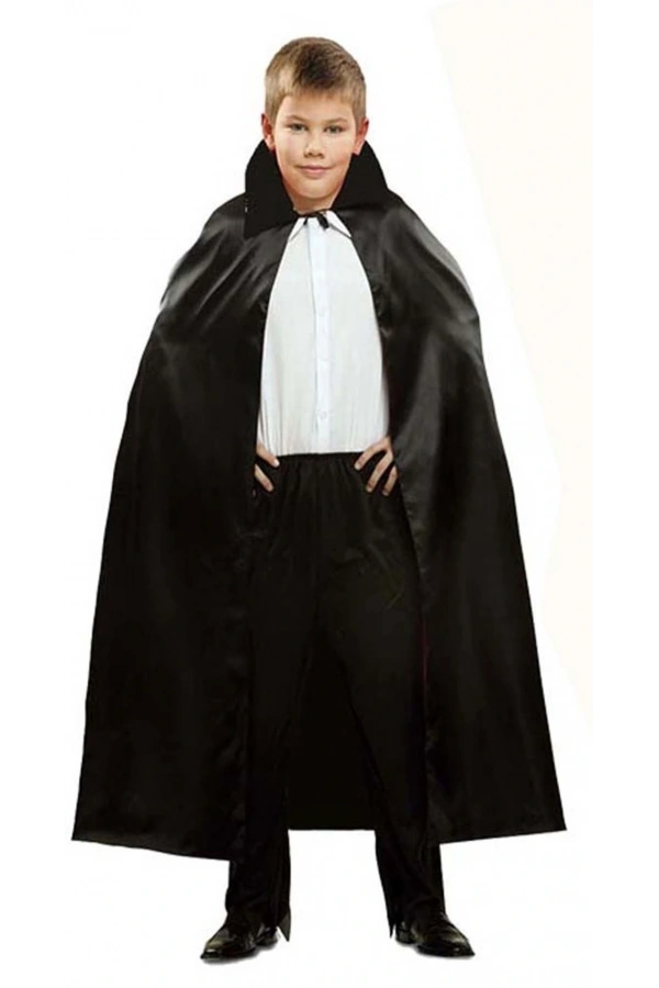 Bidebuvar Siyah Renk Yakalı Halloween Pelerini 90 cm