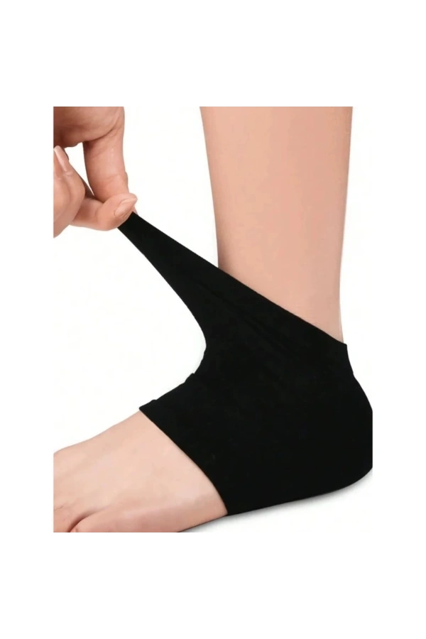 Bidebuvar Siyah Silikon Topuk Nemlendirici Çorap