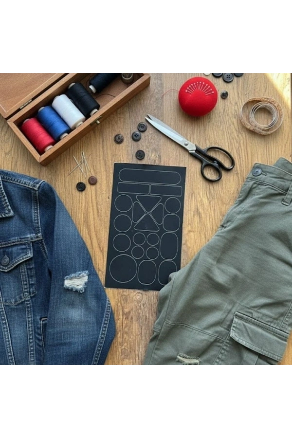 Bidebuvar Siyah Yapışkanlı Yama Tamir Bantları