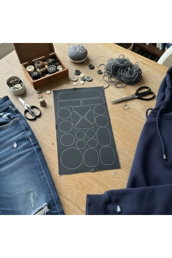 Bidebuvar Siyah Yapışkanlı Yama Tamir Bantları